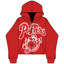 Load image into Gallery viewer, PUFFERS &quot;2025&quot; RED ZIP-UP

